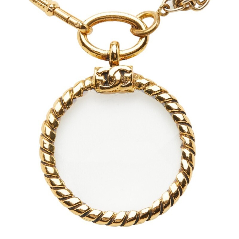 CHANEL Gold Logo Necklace - Picture 2 of 8